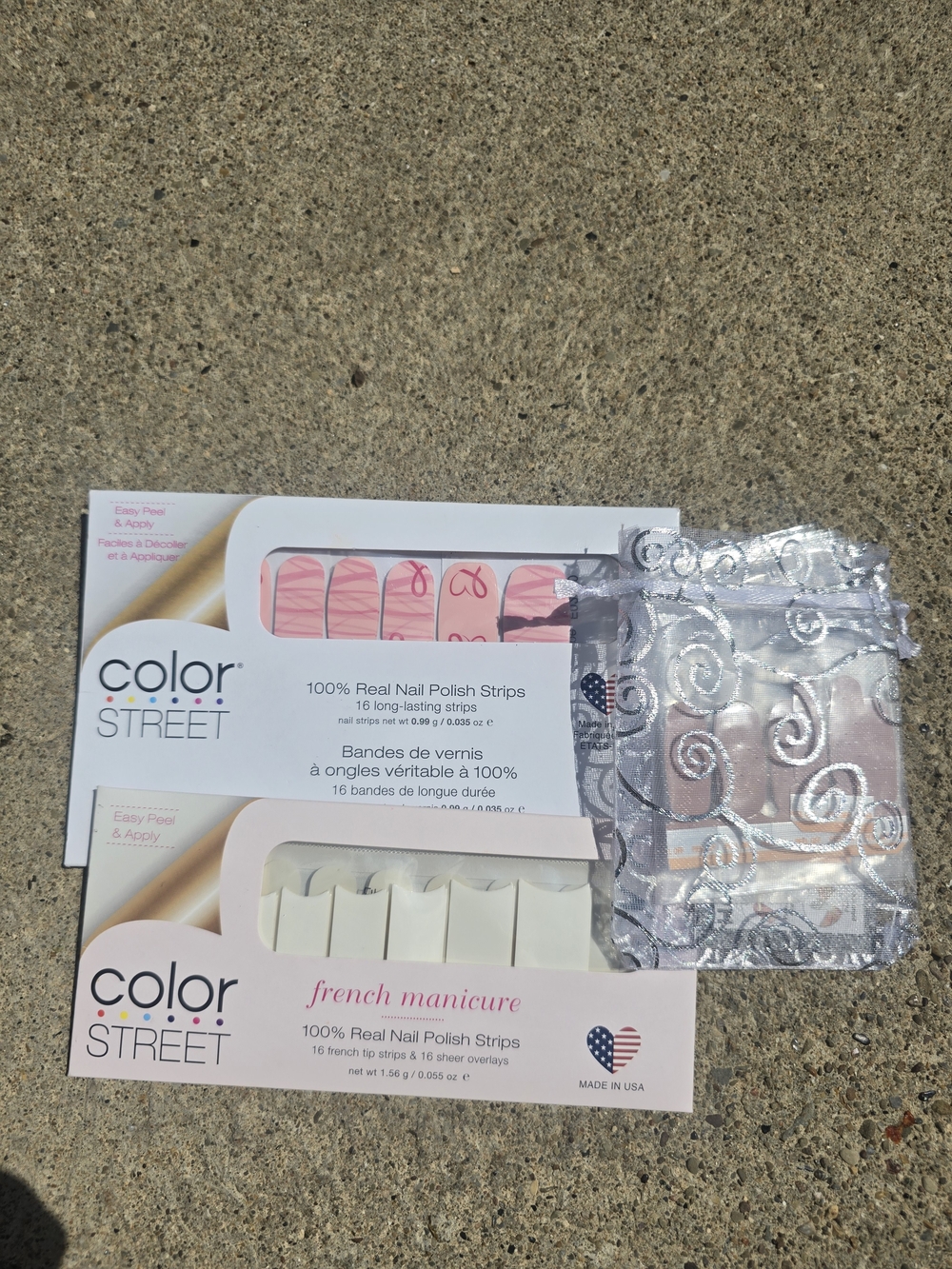 Color Street French Manicure and Choose Hope Strip Duo by Color Street